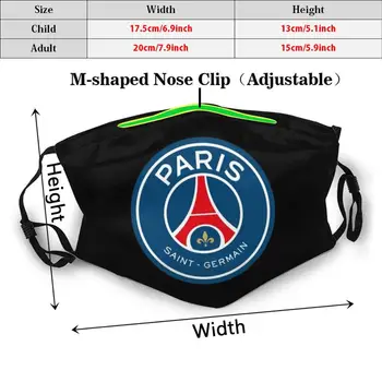 Tlač Umývateľný Filter, Euro Futbalovej Ligy Maska Paríž Futbal Futbal Šport Francúzsko Euro Ligy Logo