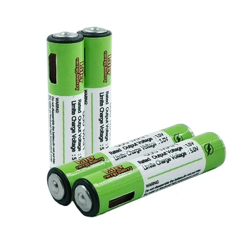 1.5 V AAA Batérie 600mAh USB Nabíjateľné Batérie 1,5 V Pre Hračky na Diaľkové Ovládanie, AAA batérie