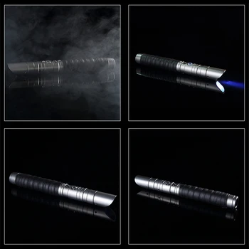 100 CM Jedi Knight Lightsaber USB Nabíjanie Cosplay Sila Hore Duel Zvuk Kovu Meč Svetla Saber Svetelný Hračky, Darčeky