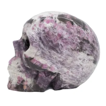 900-1100G Klenot kameň krištáľové lebky lebky strane Turmalín lebky halloween Dary