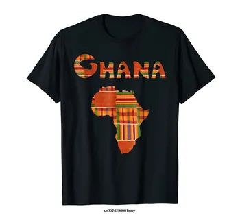 Funny t shirt mužov novinka ženy tričko Ghana Tričko Ghana Tee Ghana T Shirt Afrika Mapa Kente
