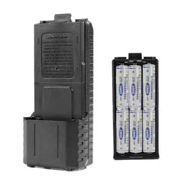 6XAAA Batérie Prípade Shell Box pre Baofeng UV-5R UV-5RE Plus Dve Spôsobom Rádio