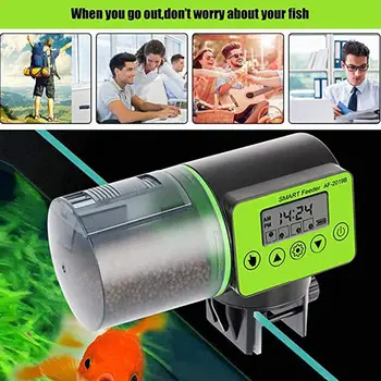 DishyKooker Automatické Akvarijné Ryby Feeder Načasovanie Krmítko pre Ryby, Krevety Potravín Kŕmenie