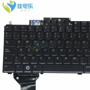 OVY HY249 SP Náhradná klávesnica pre Dell Latitude D620 D630 D631 čierna klávesnica modré tlačidlo španielsky CN 0H7249 70070 nových pracovných