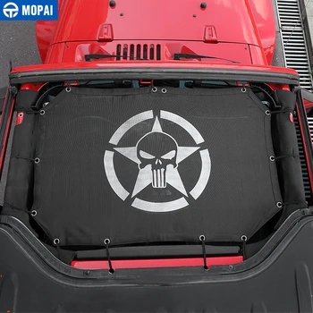 MOPAI 2 Dvere Auta Top Slnečník Pokrytie Strechy Proti UV slnečník Ochranu Oka Čistý Príslušenstvo Pre Jeep Wrangler 2007-2017 Auto Styling