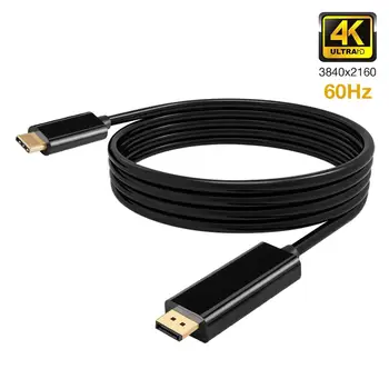 AMKLE 30Hz Typu C, HDMI, DP Kábla 1.8 m USB C 3.1 na DisplayPort, HDMI Adaptér 4K Tunderbolt Dongle pre HuaweiP30 SamsungS11 Macbook