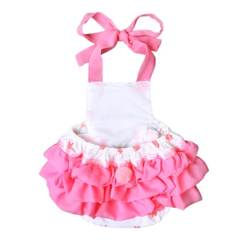 Letné Oblečenie Hot-Predaj Ružová Roztomilý Králiky Baby Kombinézu Vyhovuje Kojenecká Dievčatá Skladaný Hrany Novej Značky