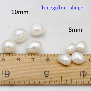 5 ks / Taška Prírodné Sladkovodné Perly Barokový Nepravidelný Pol-jamkové Pearl pre Šperky, Takže DIY Náramok, Náhrdelník Príslušenstvo Šperky