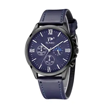 2020 Značky pánske Náramkové hodinky Módne Jednoduché Čiernym Koženým Remienkom Quartz Hodinky Muž Športové Hodiny Montre Homme Drop Shipping