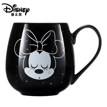 Disney 430ML Tvorivé Vody Pohár Mickey Minnie Keramický Hrnček Cartoon Mlieko Cup Domov Módy Pár Pohár