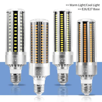 220V E26 LED Žiarovka 50W 35W 25W Lampara LED Corn E27 Žiarovka LED Lampa 110V Bombillas 5730 Žiadne Blikanie Svetla Osvetlenie Skladu