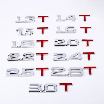 3D kovov 3D 1.4 1.5 1.6 1.8 2.0 2.2 2.4 2.5 2.8 3.0 T logo kufri logo chvost dekorácie auta výtlak kovové označovanie