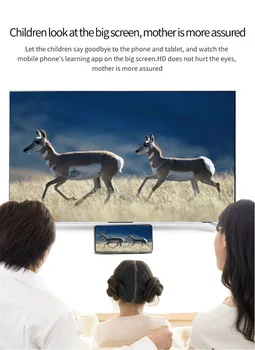 Bezdrôtový WiFi Dongle, HD Video Adaptér Telefónu k TV pre iPad, iPhone Xs XR 11 12 8 PLUS Pre Samsung S9 S10 S21 Pre Xiao Android