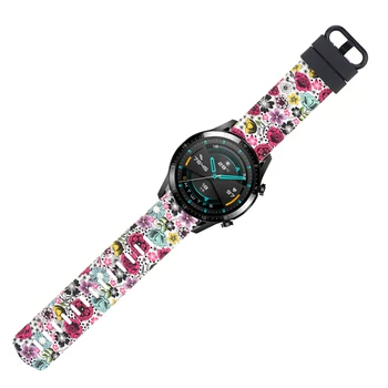 22 mm Silikónové Športové hodinky pásmo pre Samsung Galaxy Sledovať 46 mm remienok pre HUAWEI GT 2 Amazfit Tempo Stratos Watchbands Náhradné