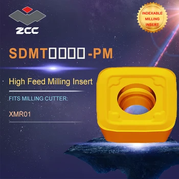 ZCC.CT sústruh vložky SDMT SDMT-PM pre vysoké krmivo frézovanie nástroj SMP01 pre profil frézovanie vymeniteľné nástroje na frézovanie