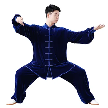 Čínske Tradičné Šaty Bojové Umenie Sady Taichi Oblečenie Kungfu Oblečenie Wushu Kostým Taiji Jednotné Unisex( Ženy/Muži)