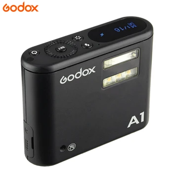 Godox A1 2.4 G Bezdrôtový Blesk Fotoaparátu X Systém Flash Trigger Konštantné Led Svetlo S Batériou Pre IOS10 Smartphone iPhone 6s 7 plus