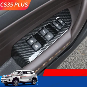 Lsrtw2017 pre Changan Cs35 Plus Auto Okno Zdvihákov Panel chrómové Doplnky 2018 2019 2020 kontroly 2021 trim kontroly cs35plus
