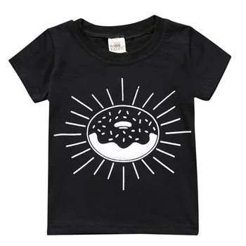 Baby Chlapci Dievča Oblečenie Letné Tričko 2021 Nové Deti, Oblečenie, Krátke Rukávy Bavlna Prekladané Swan Slnko Dievčatá T-košele, Topy