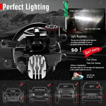 LED Objektív Hmlové Svetlo Montáž 30W Auto Pravé + Ľavé Hmlové Svetlo Denných prevádzkových Žiarovka 12V Pre Toyota Tacoma 2012 2013 2016