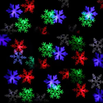 Solárne LED Laserový Projektor Pohybujú Snowflake Disco Svetlo Nepremokavé Vianočné Fáze Svetlá Vonkajšie Záhradné Krajina Lampa