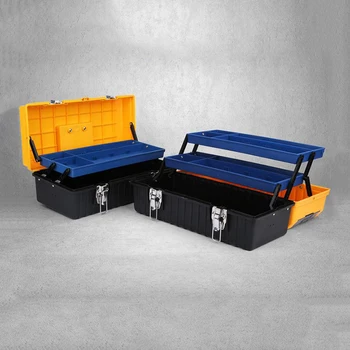 Prenosné Plastové Toolbox Multifunkčné Domácnosti Hardvéru Ručné Náradie Repair Tool Box Auto PP Nástroj pre Ukladanie Elektrickej Toolkit