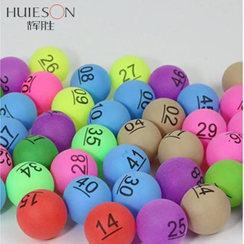 Huieson 50Pcs/Pack pestrú Zábavu Ping Pong Gule s Číslom Stolný Tenis Loptu pre Lotérie Hry Inzerát 2.4 g