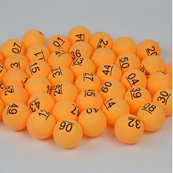 Huieson 50Pcs/Pack pestrú Zábavu Ping Pong Gule s Číslom Stolný Tenis Loptu pre Lotérie Hry Inzerát 2.4 g