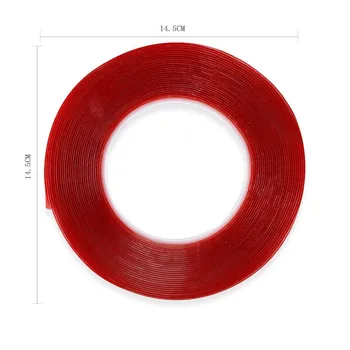 1Roll=10Meter Nail Art Lepiacej Pásky, Nálepky obojstranné Červená Film Pásky, Nálepky Na Nechty Ukazujú Polica Manikúra Dekorácie Nástroj