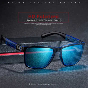 2020 Nové Mužov Značky Dizajn Polarizované slnečné Okuliare Samec Vodič Odtiene Retro Slnečné Okuliare Pre Mužov Spuare Zrkadlo Lete UV400 Oculos