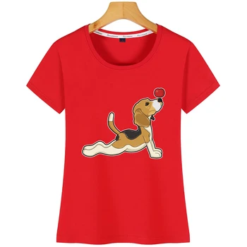 Topy T Shirt Ženy Beagle Zábavné Ročník Tlače Tričko