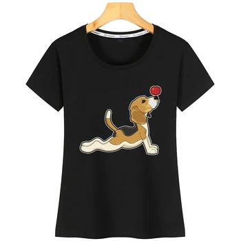 Topy T Shirt Ženy Beagle Zábavné Ročník Tlače Tričko