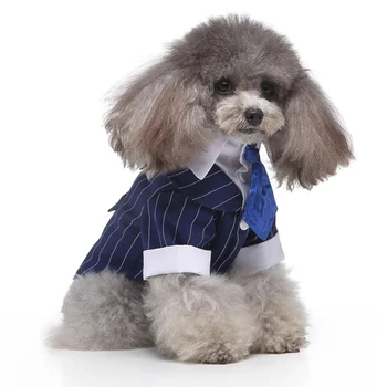 2020 Oblečenie Pre Psy, Svadobný Oblek Pána Formálne Tričko Pre Malé Psy Bowtie Pet Oblečenie Halloween Vianočný Kostým