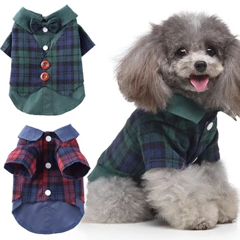 2020 Oblečenie Pre Psy, Svadobný Oblek Pána Formálne Tričko Pre Malé Psy Bowtie Pet Oblečenie Halloween Vianočný Kostým
