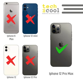 FunnyTech®puzdro pre Iphone 12 Pro Max l slovné spojenie punk modrom pozadí