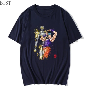 Radu jojo Julius Caesar Zeppeli pohode muži t-shirt anime vytlačené Kawaii Cartoon T-shirt bežné Harajuku Zábavné Letné Top Žena/muž