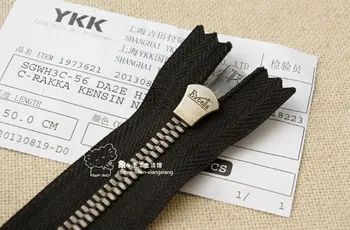 DIY ručné peňaženky, obuv, doplnky, 5 # YKK antické striebro zips kukurica zuby EXCELLA vysoká 25 ~ 50 cm