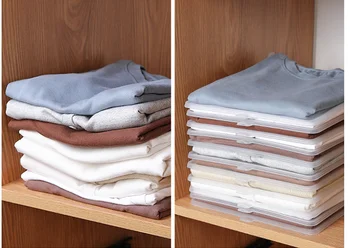 Zložené oblečenie rada lenivý skladovanie oblečenie T-shirts flaše rada skriňa organizátor
