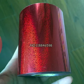 Piesok Červenú Roll Horúce Lisovanie Fólie na Papierové alebo Plastové Zlatá Farba 80mmx120M Prenos Tepla