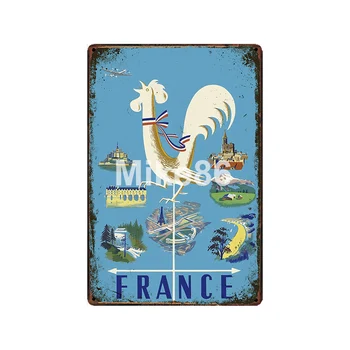 [ Mike86 ] Francúzsko, Grécko, Španielsko, Monago Európe Tin Prihlásiť Vintage Múzea Retro Železa Maľovanie Plagátu Umenie 20*30 CM, LT-1951