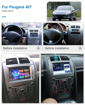 DSP Carplay Peugeot 407 2004 2005 2006 2007 2008 2009 2010 2din GPS Android Obrazovka autorádia 2 Din Stereo Prijímač Vedúci Jednotky