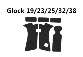 Protišmykovým Gumovým Textúra Grip Zabaliť Pásku Rukavice pre Glock 17 19 20 21 22 25 26 27 33 43 puzdro 9mm pištole, zbraň časopis príslušenstvo