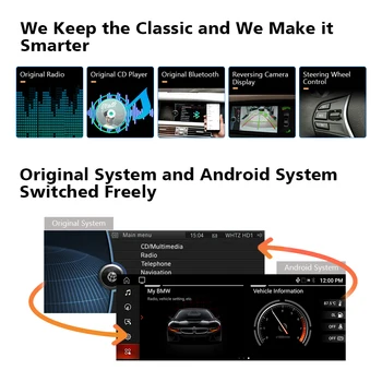 PLAZOLA Android 10.0 Auto Multimediálne Navigácie GPS Prehrávač Pre BMW X1 E84 2009-CIC alebo bez Pôvodného Monitora CarPlay