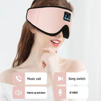 Skladacie Bezdrôtová V5.0 Spánku Slúchadlá 3D Spánku Očná Maska Kryt Tieni Eyepatch Relaxačnú Masáž Očí