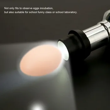 Jasné LED Svetlo Inkubátor Vajcia Candler Tester Násadové Vajcia Kuracie Prepelica Hydiny Inkubátor Brooder s napájacím Adaptérom Nástroj