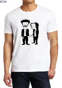 Beavis A Butt - Head Muž V Čiernom Legrační Parodie Vlastné Tričko T-shirt Letné Topy Pre Mužov Cartoon Mužov Krátky Rukáv Oblečenie