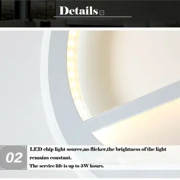 2019 Najnovšie Led Nástenné Svietidlo LED Sconce Svetlo Akryl Moderné Klasická Maľované Domáce Dekorácie na Stenu Žiarovky Dropshipping