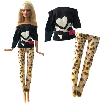 NK 5 Ks/Set Najnovšie Bábika Outift Ručné Strany Oblečenie Top Módne Šaty Pre Bábiku Barbie Príslušenstvo Dieťa, Hračky pre Dievčatá'Gift DZ