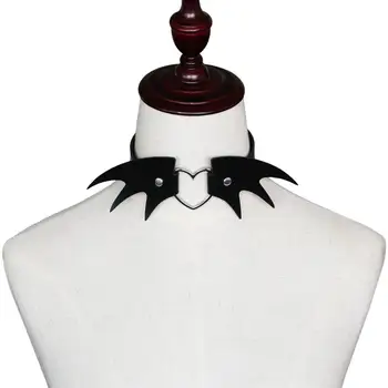 Gotická Tmavé Choker Vintage Náhrdelník Gotický Harajuku Krídlo Srdce Módny Náhrdelník 2020 Ženy príslušenstvo Chocker Nit Punk Golier