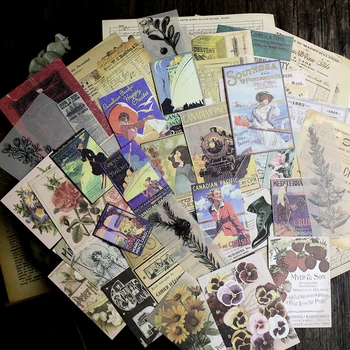 MyPretties Staré Plagáty Zápisník podklady Vintage Remeselníci Papiere Nevyžiadanej Vestníku a cestovný Notebook